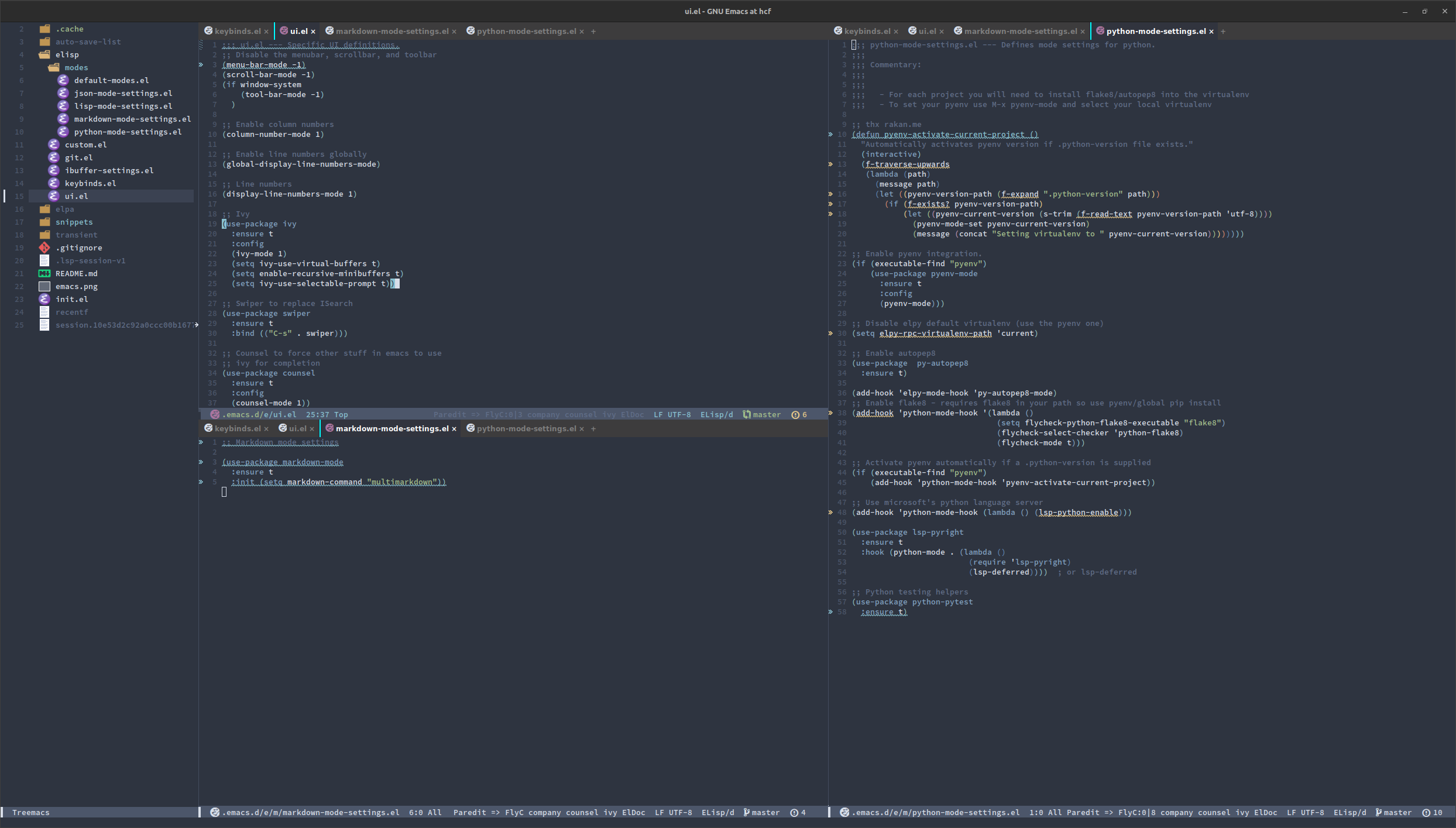 emacs screenshot